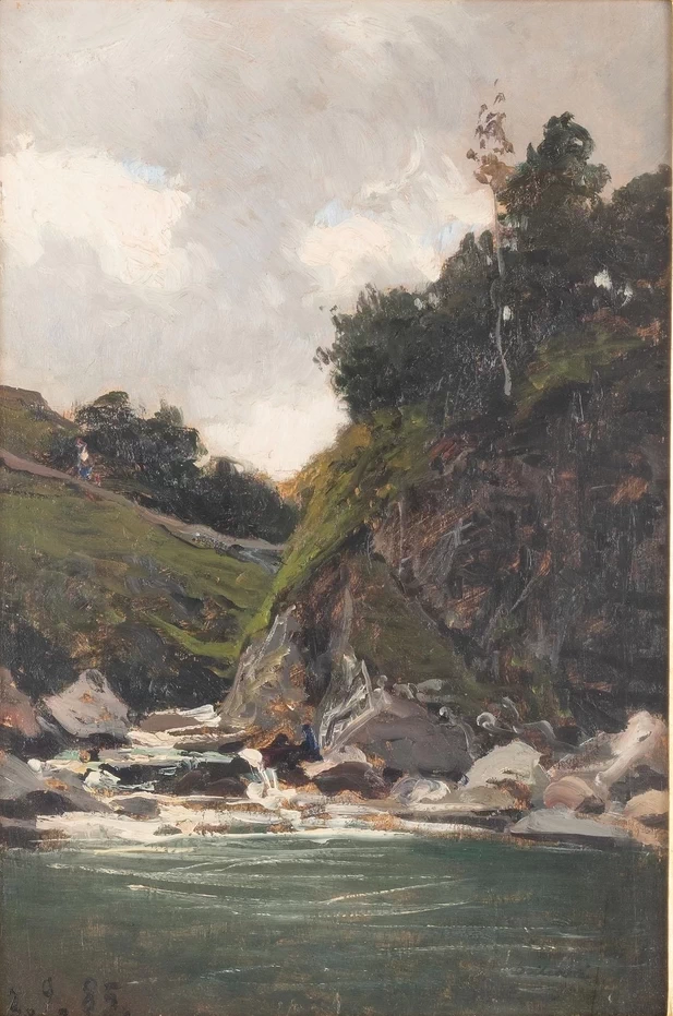 Paesaggio con torrente